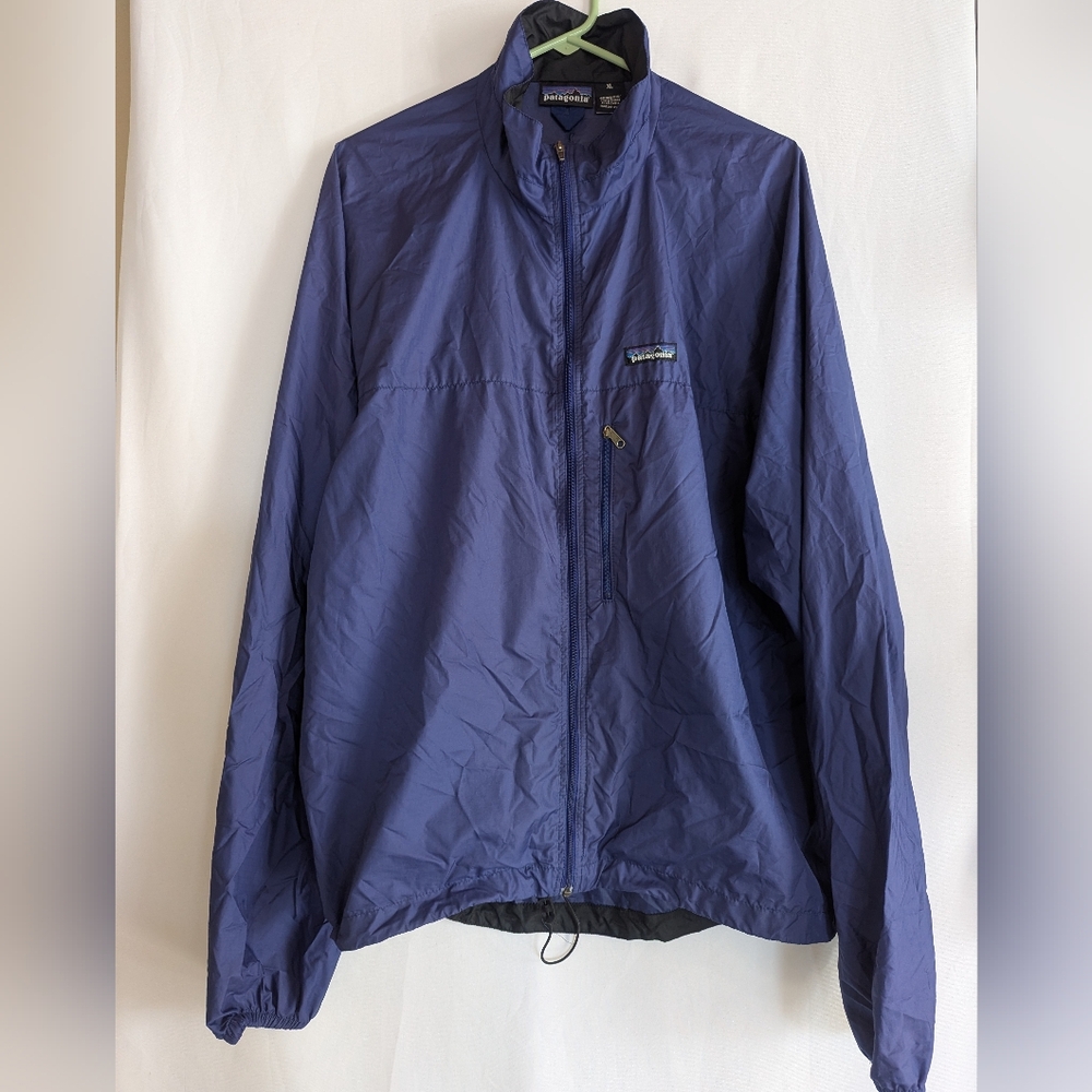 XL Patagonia Men's Ultralight Jacket Navy Blue Windbreaker Packable Wind Shell